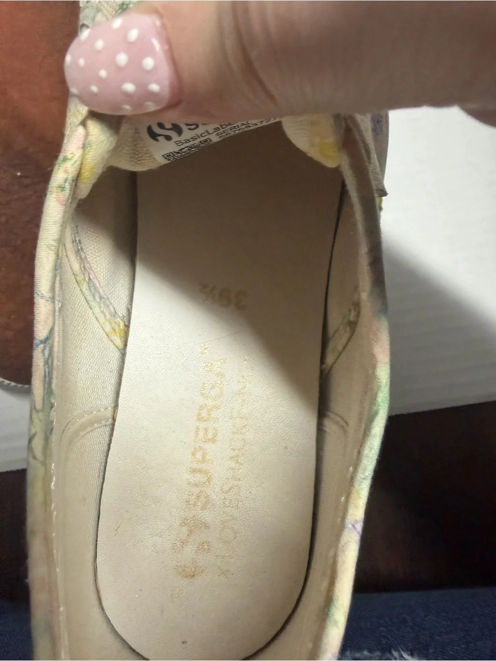 Love Shack Fancy Palm-Print Canvas Sneakers - Pastel Pink/Yellow W8.5